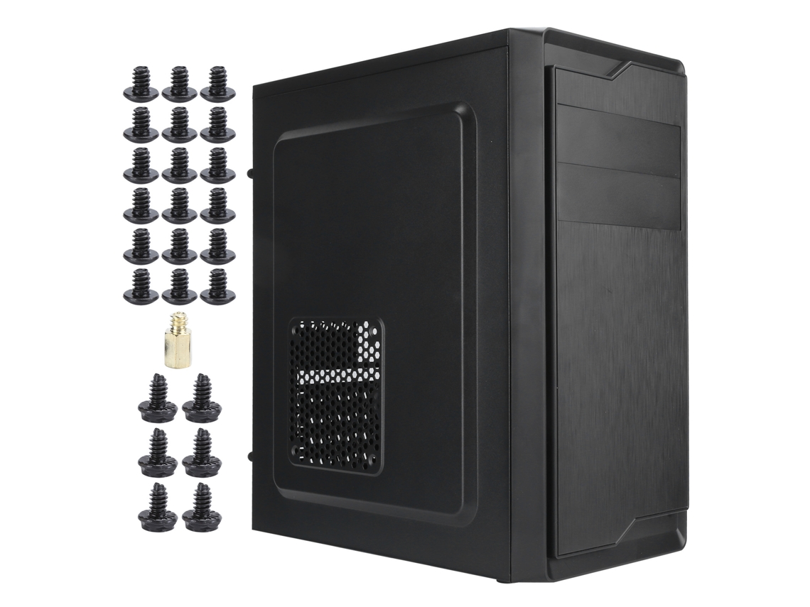Caja De Ordenador De Escritorio Midtower Para Pc Gaming Compatible Con Atx, Microatx, Miniitx, U3, Negro