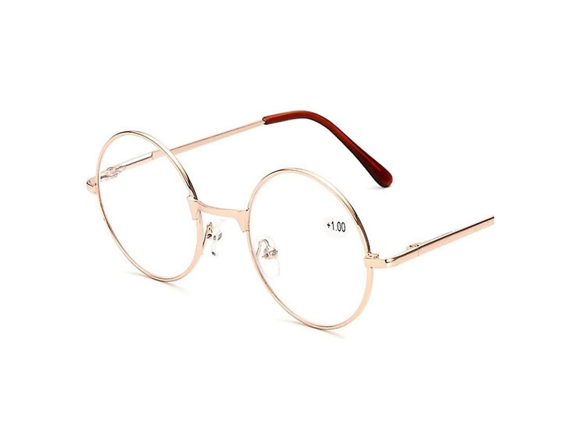 Gafas De Lectura Redondas De Metal Estilo Retro Con Dioptrías +1.0, 1.5, 2.0, 2.5, 3.0 Y 3.5. Unisex.
