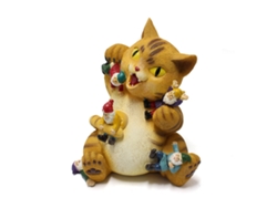 Figura de gato (detalles exquisitos, colores vibrantes)