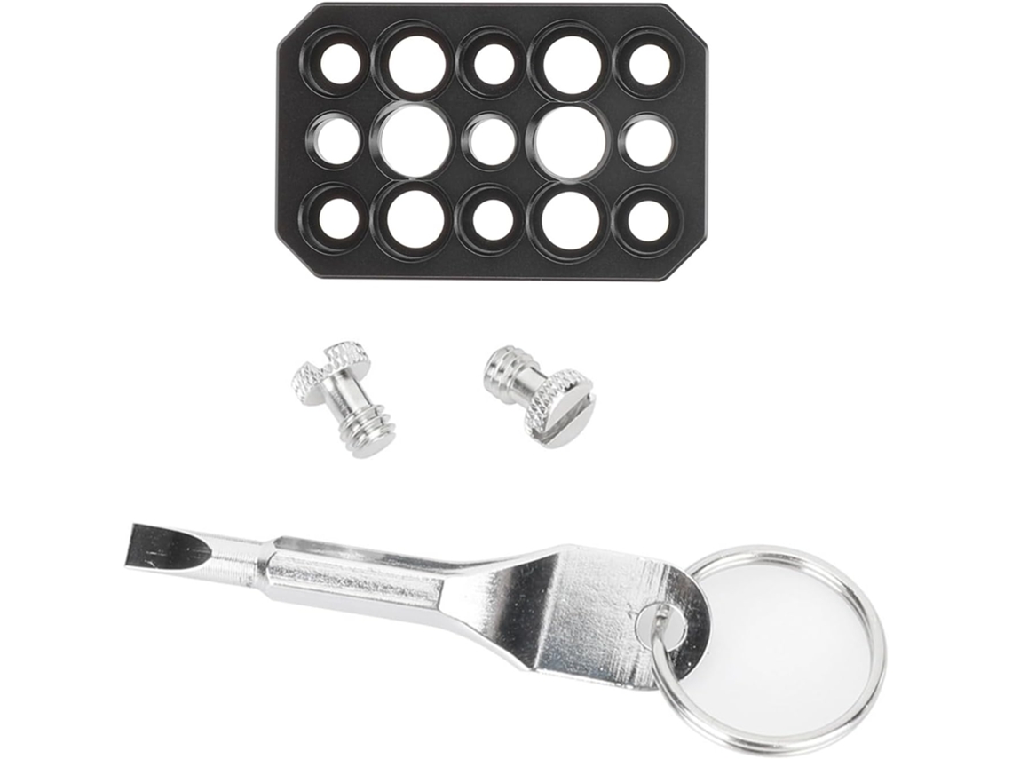 Placa De Montaje De Cámara De Aleación De Aluminio Con 1, 4 Y 3, 8 Orificios Para Tornillos Para Luces De Estudio.