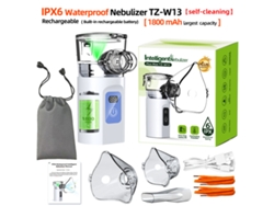 Nebulizador Portátil Azul Ipx6 Resistente Al Agua 1800mah Bolsa Almacenamiento Familia