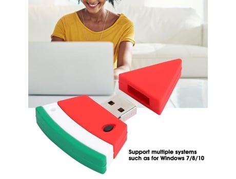 HURRISE Memoria USB de Dibujos Animados Disco de USB de Dibujos Animados PVC Pequeño USB Patrón de Sandía Flash Pen Drive Unidad de Computadora