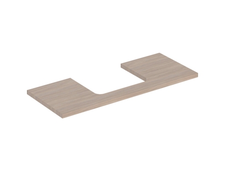 Placa de lavabo GEBERIT ONE recortable en el centro para lavabo de encimera 120x3x47cm 505.285.00.