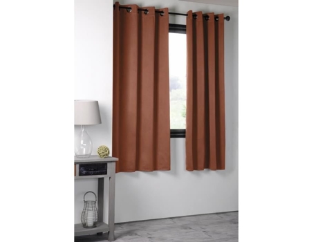 Cortina Opaca Lisa 210Gr/M2 Coñac 135 X 250 Cm LOVELY CASA