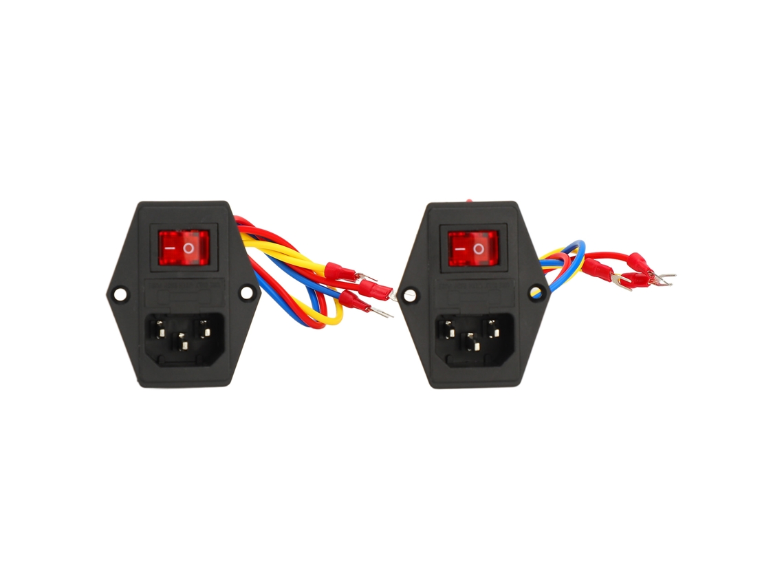 Toma De Corriente Con Enchufe Macho, Interruptor Deslizante De 6 A Y 250 V Ca Y Fusible De 10 A Para Impresora 3d.