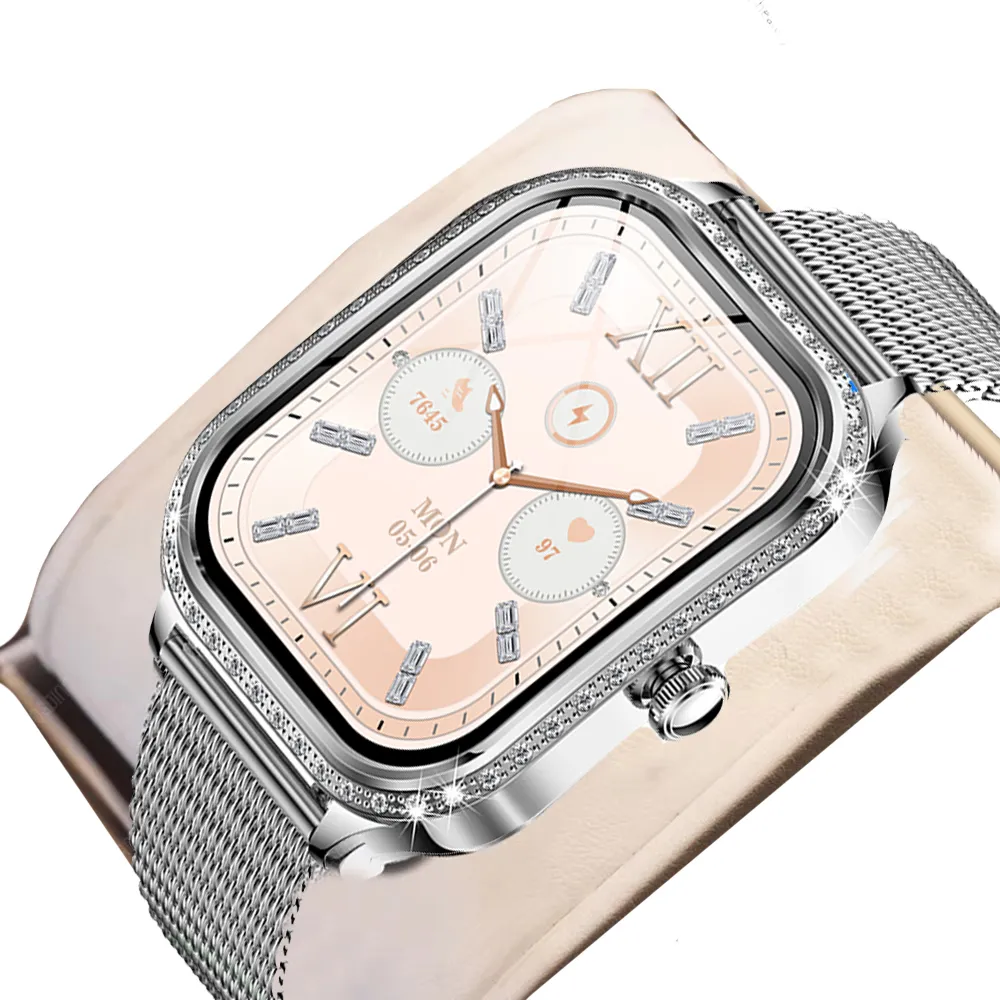Reloj inteligente de acero resistente al agua para mujer/malhavayotoy
