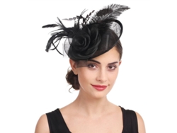 Tocado De Plumas Y Flores Para Bodas, Royal Ascot, Kentucky Derby Y Eventos Especiales.