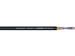 Cable Micrófono SOMMER CABLE 2x0.34 100m bk CLUB