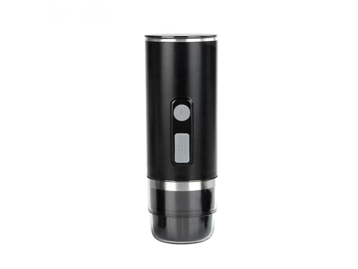 Máquina De Café Cápsula Espresso Automática Portátil, Compatible Con Cápsulas Grandes/pequeñas (negra, Calentamiento Vehicular)