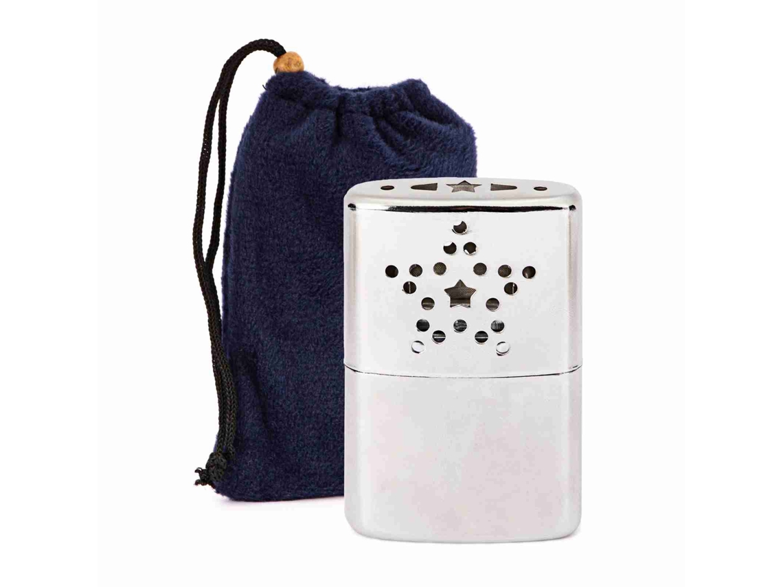 Calentador de manos portátil para acampar y pescar.