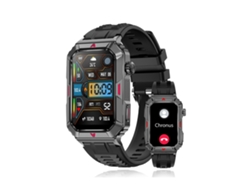 YEMAESRE Cf26 Smartwatch 1 Pantalla Cuadrada De 57 Pulgadas Rastreador De Ejercicios para Hombres para Android Ios Negro