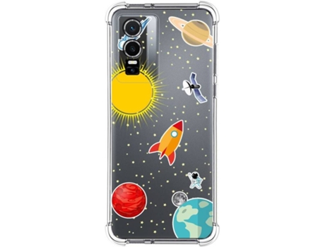 Carcasa para Vivo Y76 5G TUMUNDOSMARTPHONE Dibujos Antigolpes Espacio Multicolor