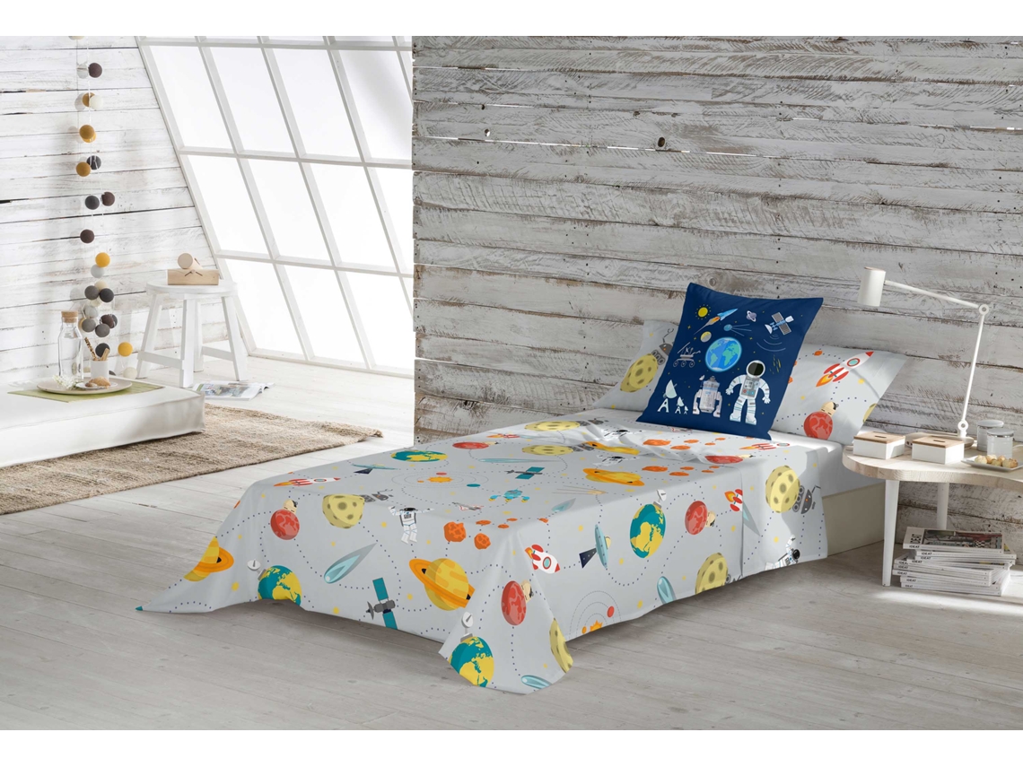 Sábana Encimera Con Funda De Almohada Cama 90 Algodón Extra Suave Fabricado En España Berto COOL KIDS