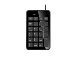 Mini teclado numérico portátil con cable USB de 23 teclas para contabilidad Everley891