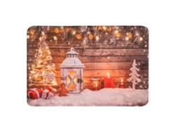 Felpudo Navideño Antideslizante Decorativo Para Entrada, Cocina Y Baño, 40x60cm