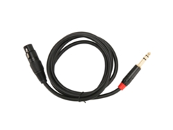 Cable Xlr Hembra A 6,35 Mm De Bajo Ruido De 1,5 M (4,9 Pies) Para Micrófono Y Mezclador