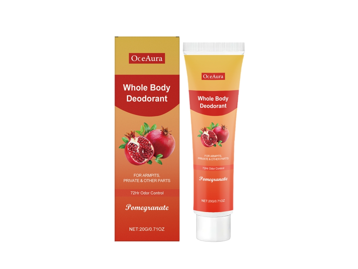 Crema desodorante corporal de granada fresca de larga duración