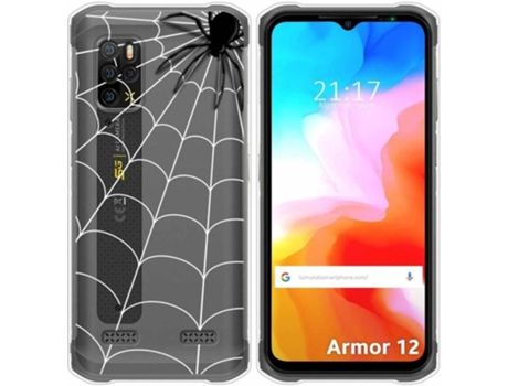 Carcasa Ulefone Armor 12 5G TUMUNDOSMARTPHONE Dibujos Transparente Araña Multicolor