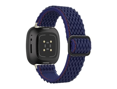 Correa de Smartwatch de Nylon para Fitbit Versa 3/4 Azul Oscuro