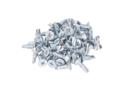 50 Tornillos Autorroscantes Cruzados 4.8x16mm Acero Al Carbono Galvanizado Antioxidante Para El Hogar