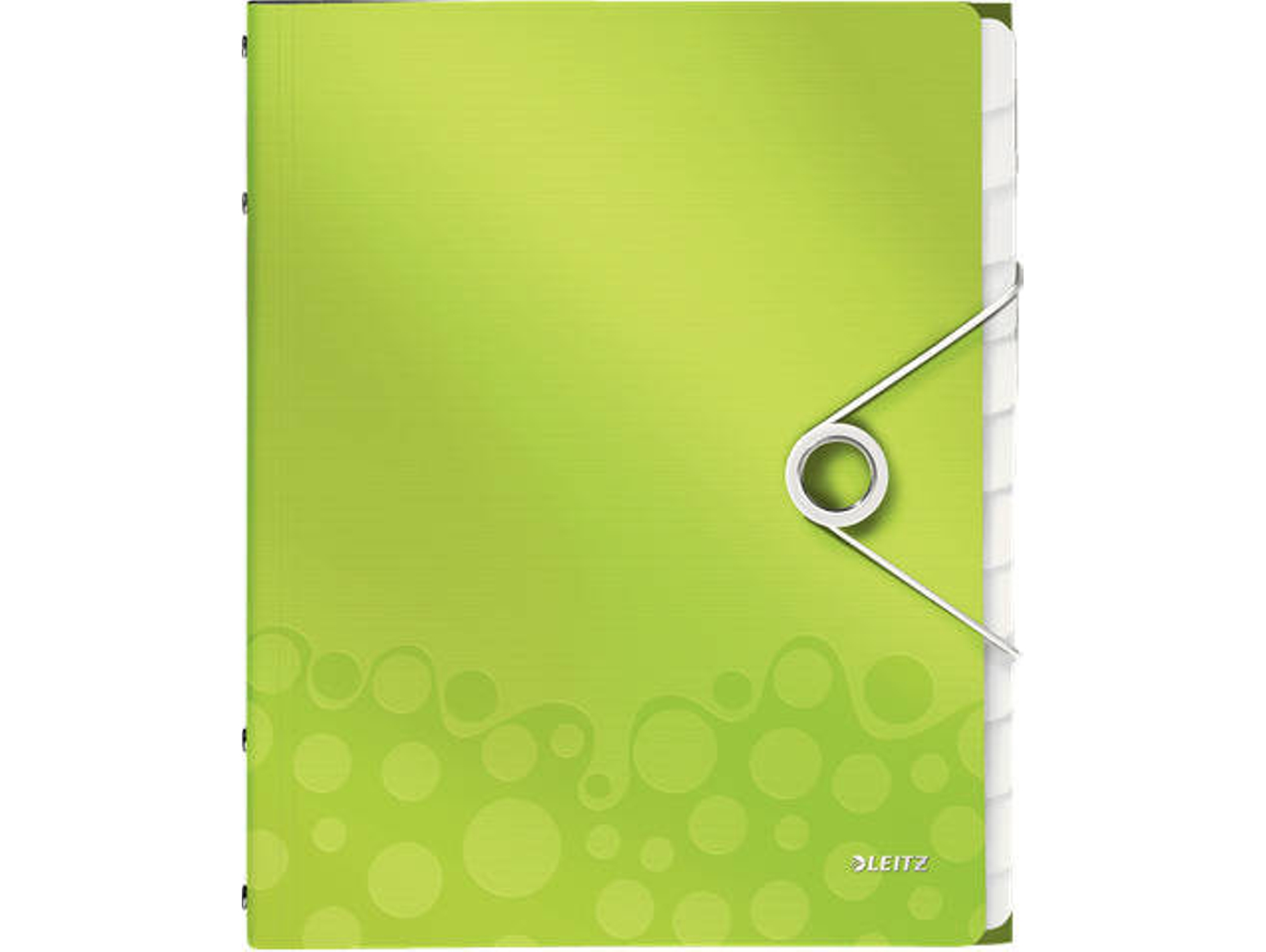 Carpeta de Organización LEITZ WOW 12 separadores Verde (A4 - Capacidad: 200 hojas)