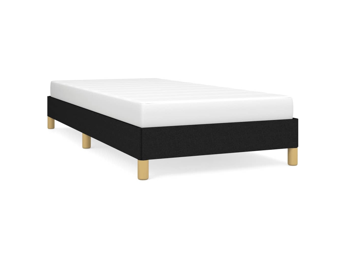 Maison Exclusive - Estructura De Cama Sin Colchón Tela Negro 90x200 Cm