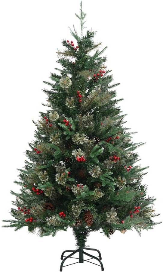Árbol de Navidad VIDAXL con Piñas (Verde - 60x120 cm)