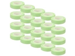 Cinta para extensiones de pestañas, verde claro, 5,5 x 1,2 cm, mantiene las pestañas en su lugar, 20 rollos. Rosewell