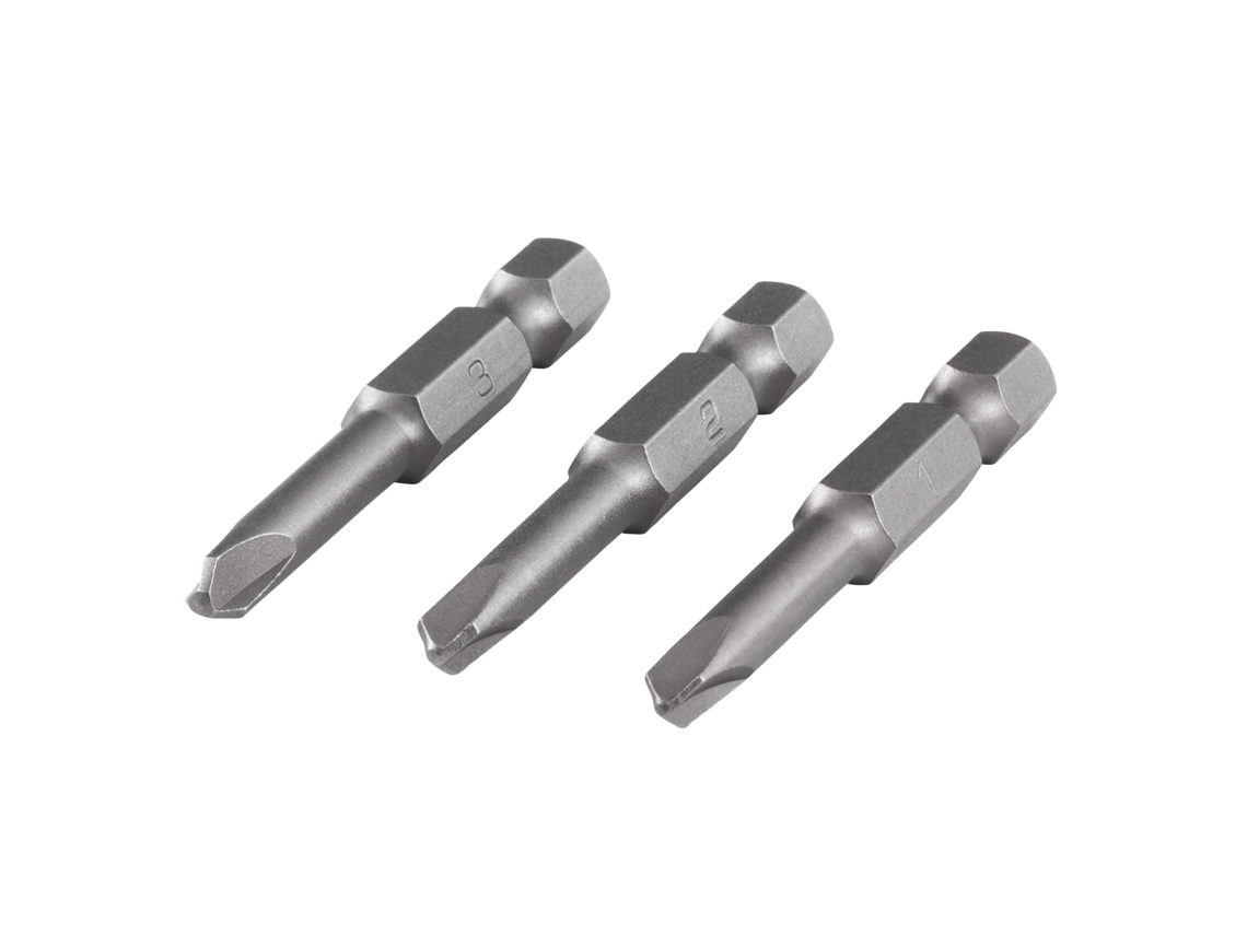 WOLFCRAFT 1268000 1 Juego de Puntas de Atornillador de 3 Piezas Tri-Wing 1 2 3