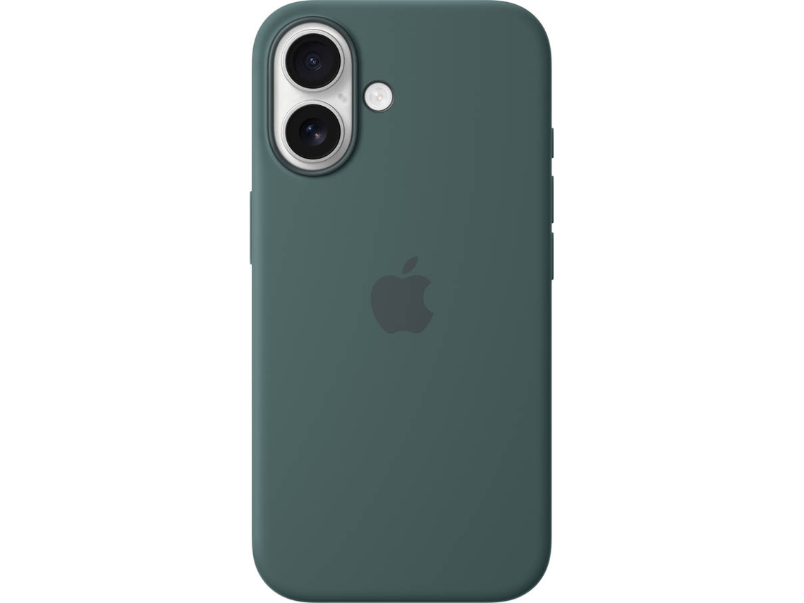 Funda APPLE Silicone Case con MagSafe para iPhone 16 (Lake Green)