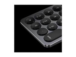Teclado numérico Bluetooth de aluminio con 19 teclas para Android, Windows, portátiles y tabletas, con retroiluminación. Everley891