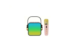 Altavoz inalámbrico portátil + 1 Microfone1 Wireless Portátil, con Luz Led RGB SKYHE ZX-03 Rosa
