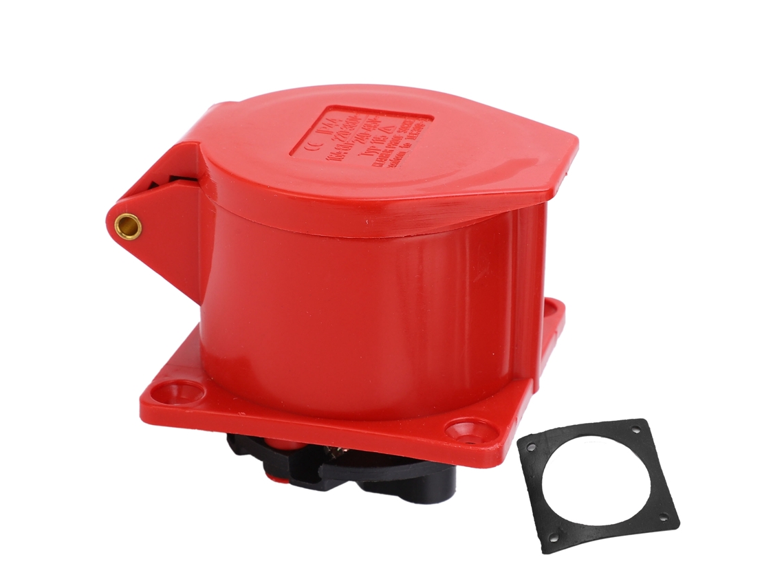 Enchufe Industrial Empotrado Antipolvo Explosión Y Agua 220-380v/240-415v 16a 5pin 3p+n+e