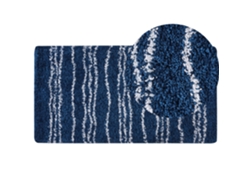 Alfombra BELIANI Tashir de Polipropileno Azul 80x150