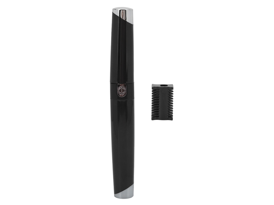 Depiladora Eléctrica Recargable Para Cejas Y Rostro Con Forma De Pintalabios Negro.