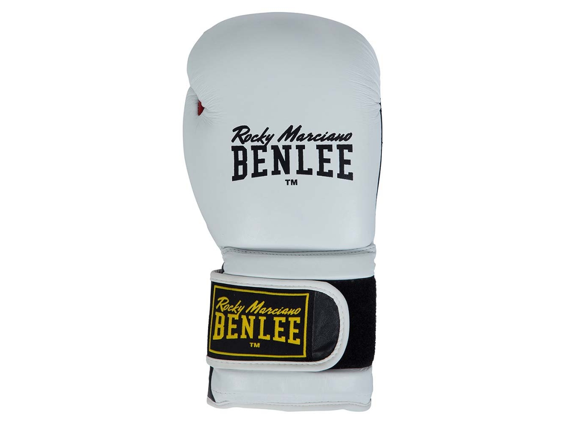 Luvas de Boxe de Couro Sugar Deluxe Branco 18 Ozbenlee