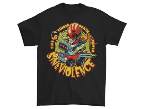 Camiseta ROCKINSTONE Five Finger Death Punch Sin & Violence (M)