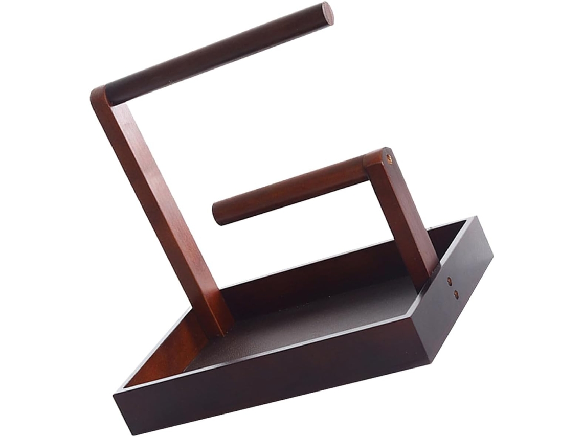 Expositor Joyería Madera Maciza Bandeja Organizador Estable Pulseras Llaveros Collares Almacenamiento Práctico