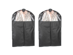 2 Fundas De Tela No Tejida Con Ventana Transparente Para Guardar Ropa, Ideales Para Armarios (120 X 60 Cm).