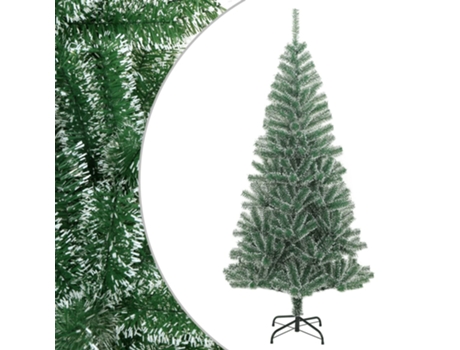 MAISON EXCLUSIVE - Árbol de Navidad artificial verde con nieve 210 cm
