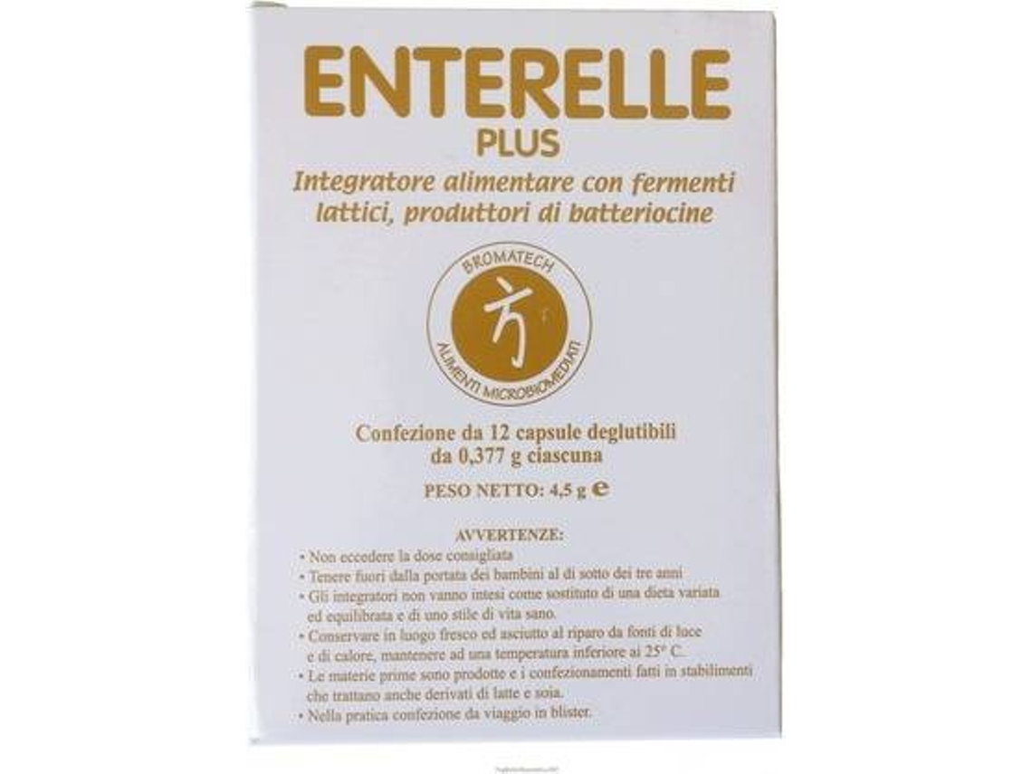 Complemento Alimentar BROMATECH Enterelle Plus (12 cápsulas)
