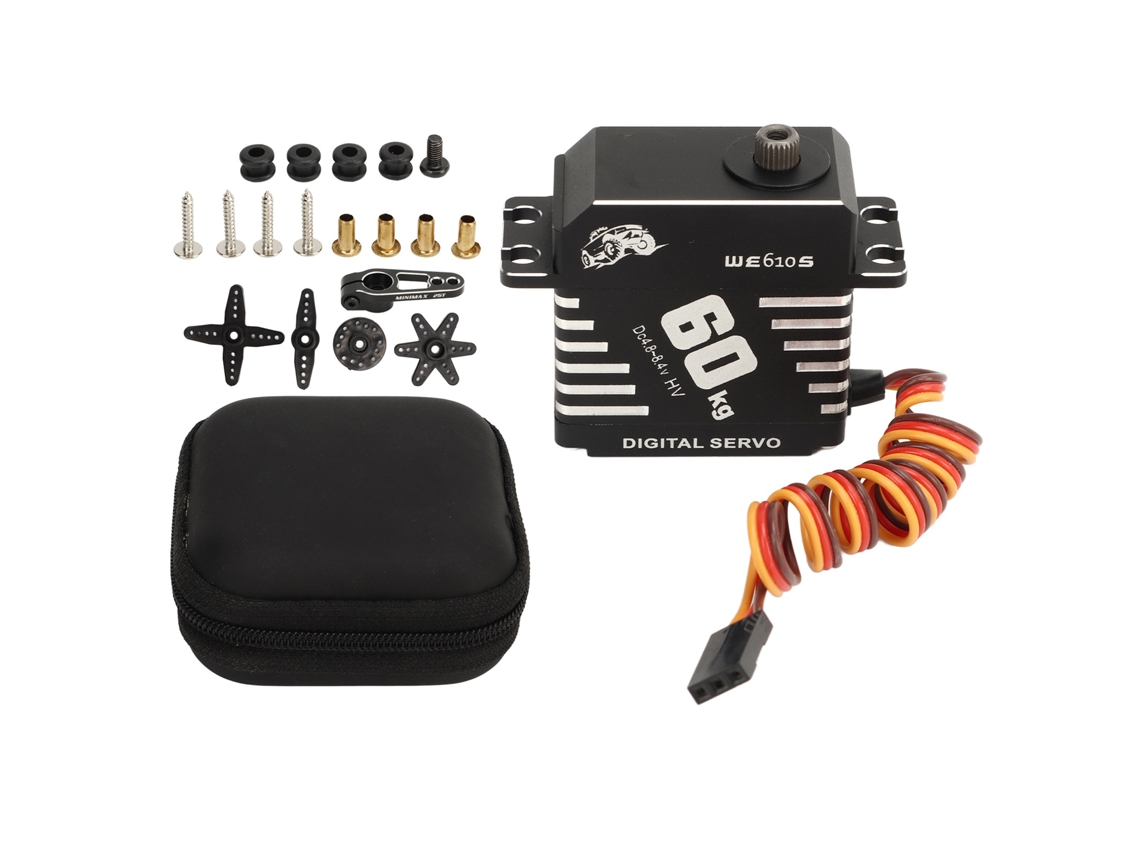 Kit De Accesorios De Servomotor De Engranajes Digitales De Metal De 60 Kg Para Rc 1/10 1/8 1/5