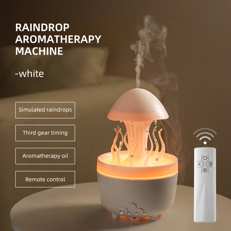 Difusor De Aroma De Color Blanco Para Escritorio, Humidificador De Aire Y Aceites Esenciales.