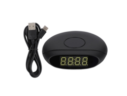 Reloj Despertador Multifuncional Con Cargador Inalámbrico Plegable Para Carga De Teléfonos Móviles