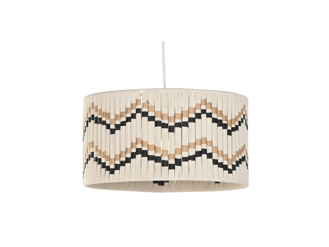 Lámpara de techo de rafia de algodón tejido, 39x39x21cm ALEXANDRA HOUSE LIVING