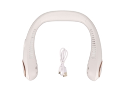 Ventilador de cuello colgante, portátil, con pantalla LED, silencioso, potente, 3 velocidades, sin aspas, para deportes.