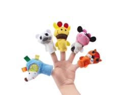 2026-5 Piezas Marionetas De Dedo Animales Infantiles Educativas Juguetes Para Cuentos Y Roleplay