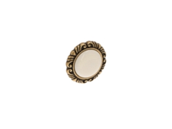 Pomo Para Muebles En Zamac Y Porcelana Diámetro 41mm Florencia Antigua Lote De 25