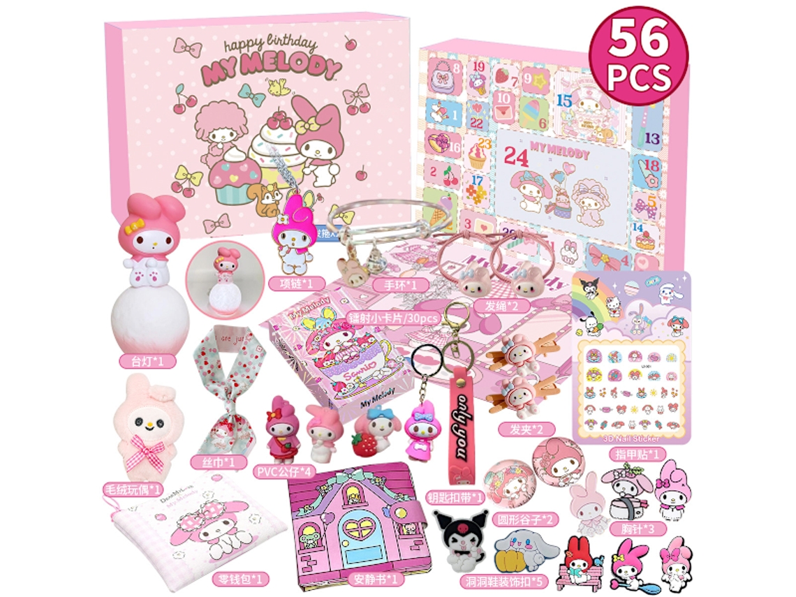 Calendario de Adviento Kuromi para Niñas 2026 Calendario Navideño Accesorios Decoraciones Navideñas Kuromi Kuromi Aeuzwr