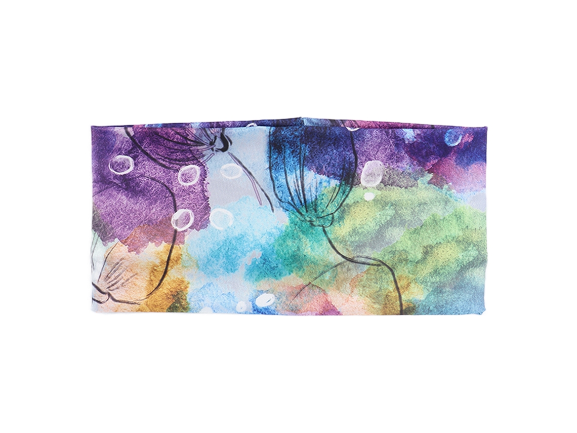 Bandana Ancha Para Mujer Con Patrón Impreso Para Yoga, Running Y Entrenamiento Deportivo